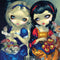 Alice & Snow Fairy Tail with Cat and Raccoon by Jasmine Becket-Griffith iPhone 15 Pro Clear Case